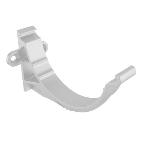 Aluminium Beaded Half Round Gutter Fascia Bracket - 114mm PPC Finish