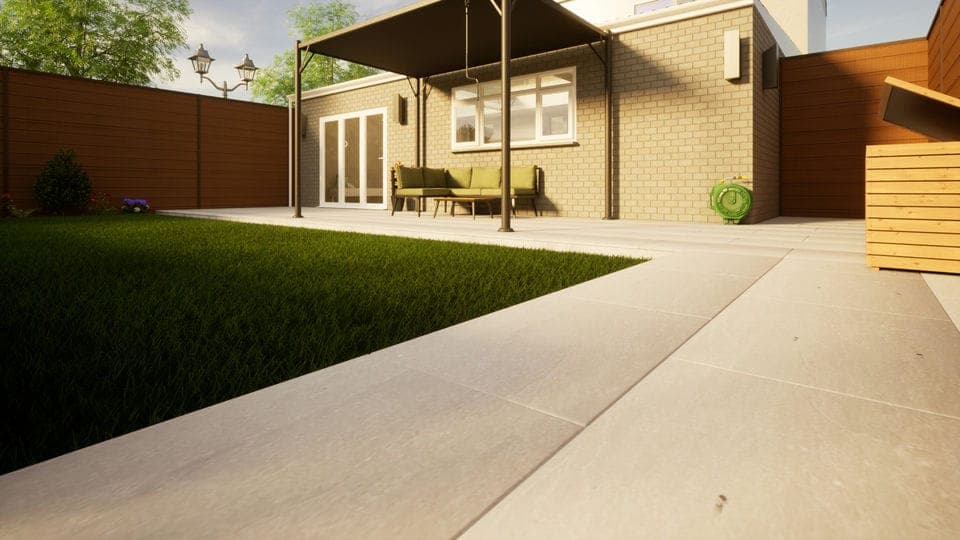 Sandstone Paving Presealed - 900mm x 600mm x 22mm Kandla Grey