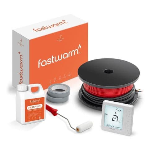 Fastwarm 100W Electric Underfloor Heating Cable - 11.4m2 - Digital Thermostat