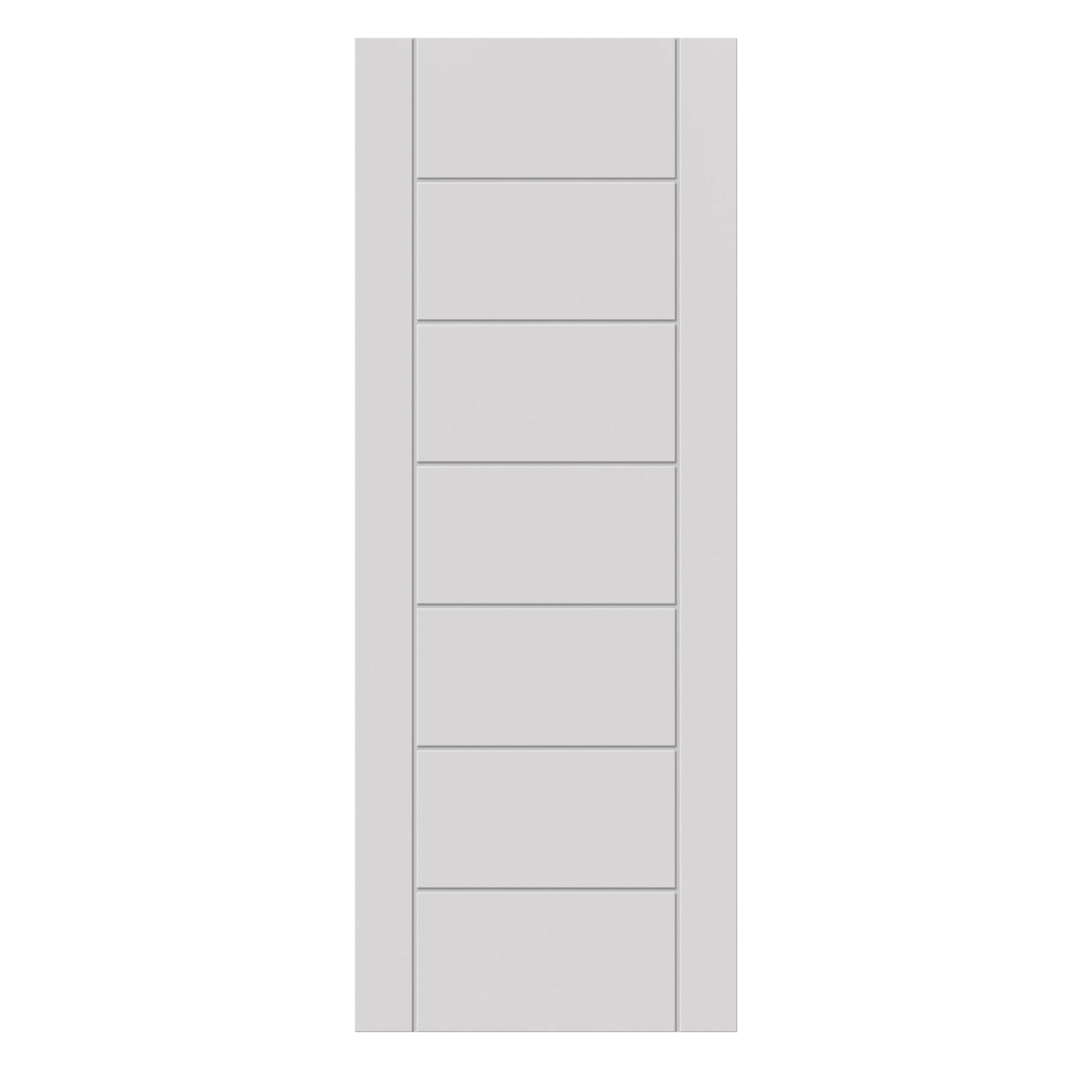 Palomino White Contemporary Internal Fire Door - FD30 - Primed - 44 x 1981 x 610mm