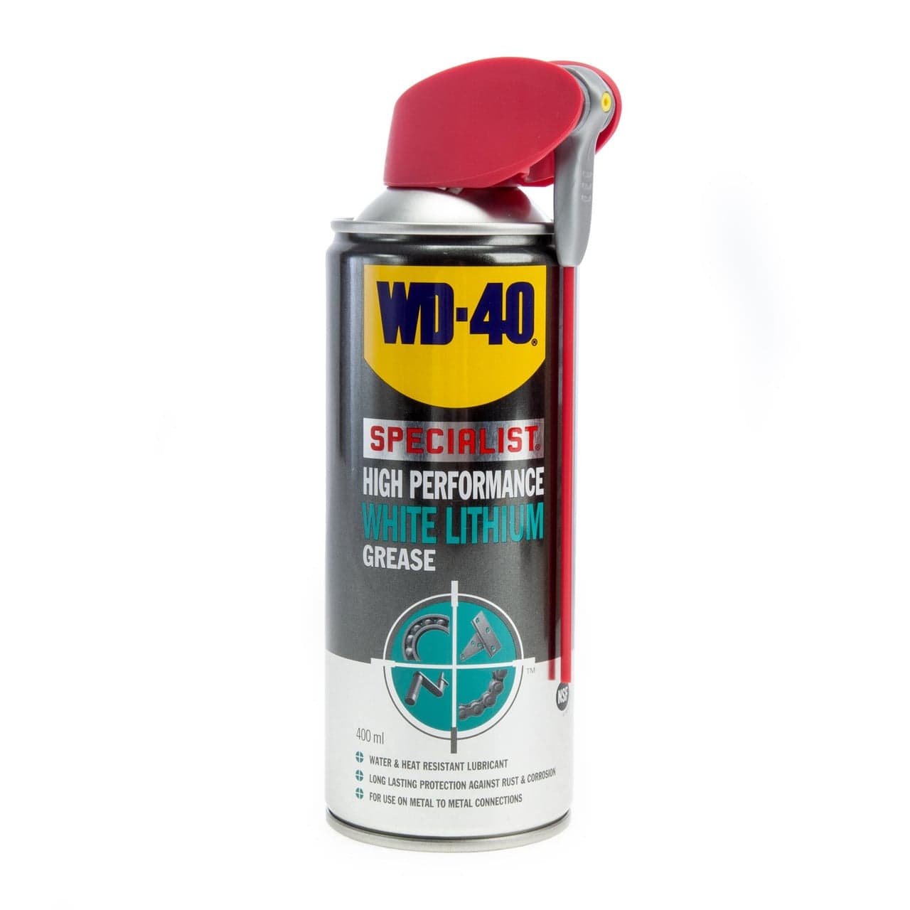 Wd40 Specialist High Performance White Lithium Grease (44391/44) 400Ml (Pack Of 12)