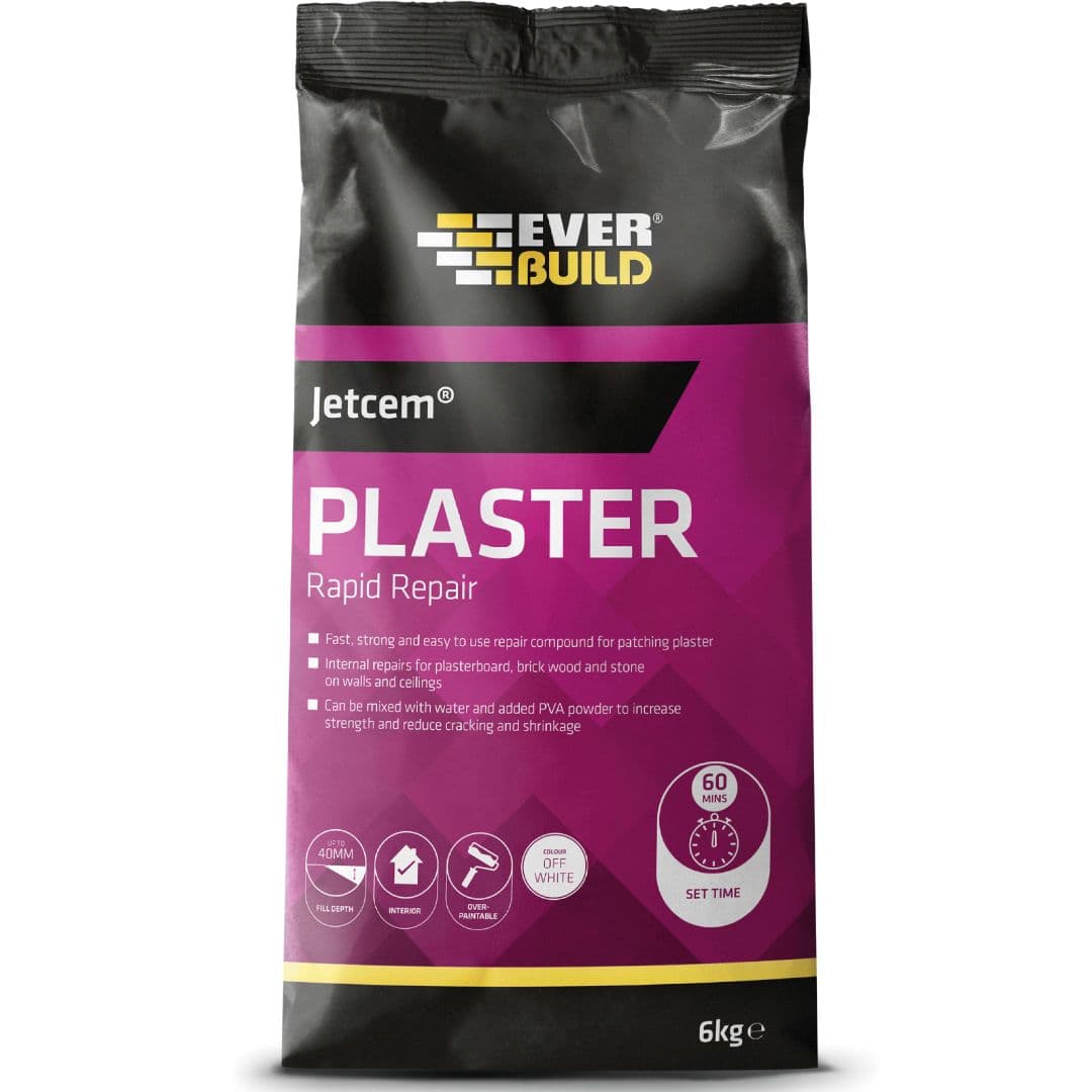 Everbuild Jetcem Plaster Rapid Repair 6Kg