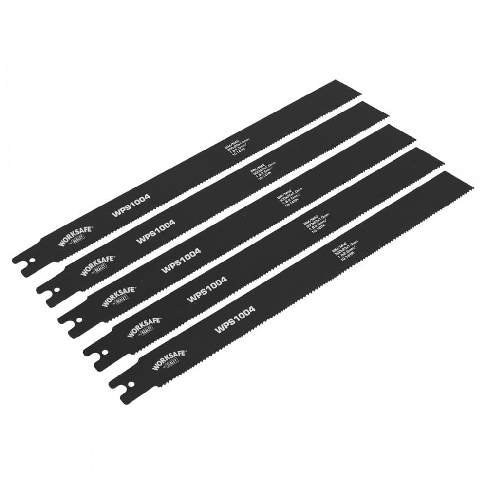 Sealey WPS1004 Pipe Saw Blade 300 X 25 X 1Mm 10-14Tpi - Pack Of 5