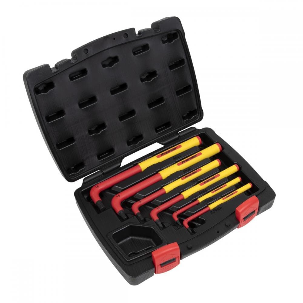 Sealey AK7177 Hex Key Set 6Pc Extra-Long Vde