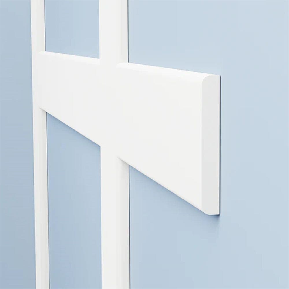 Bullnose Shaker MDF Wall Panels White Primed 2440mm x 100mm x 15mm