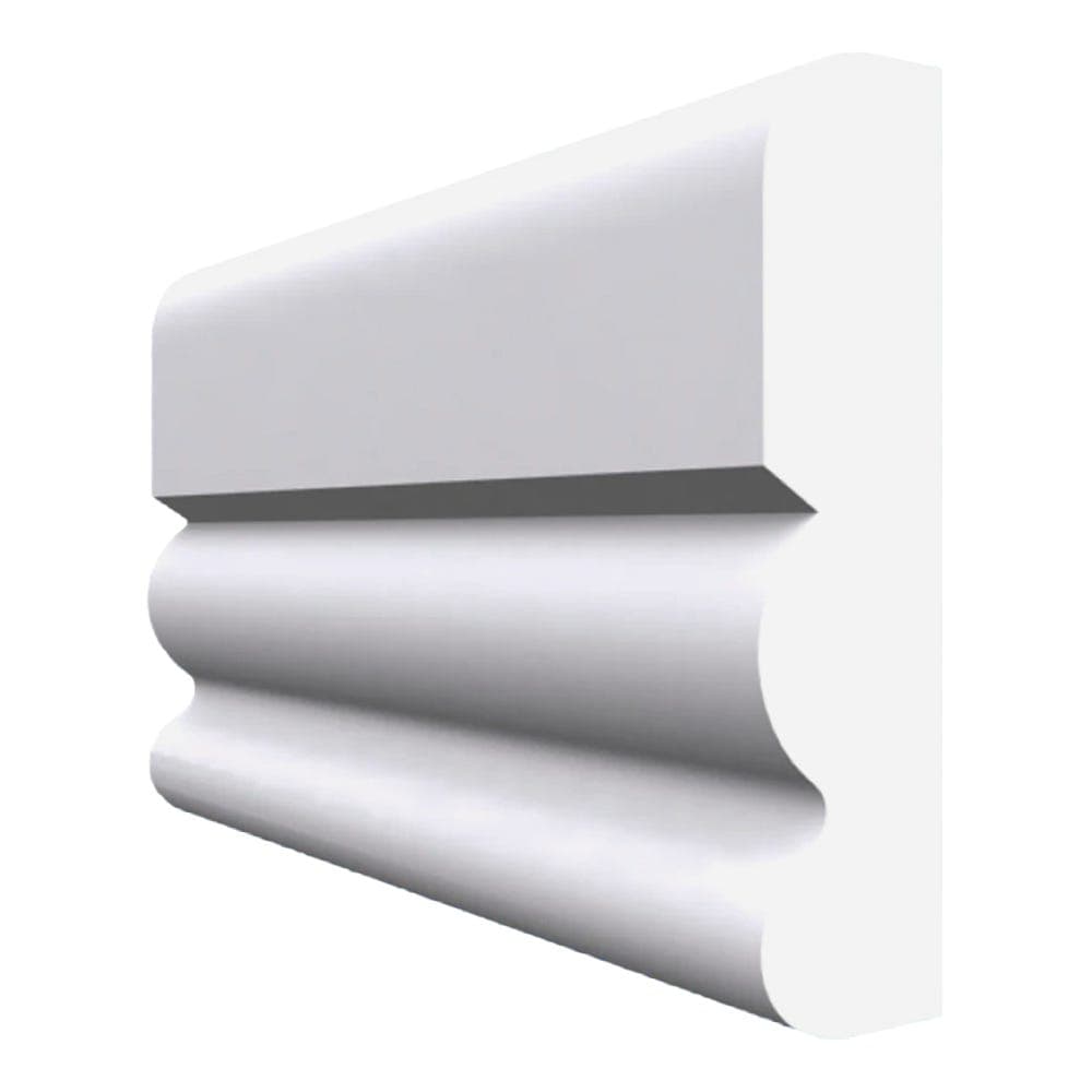 Ogee 3 MDF Dado Rail White Primed 4200mm x 95mm x 25mm