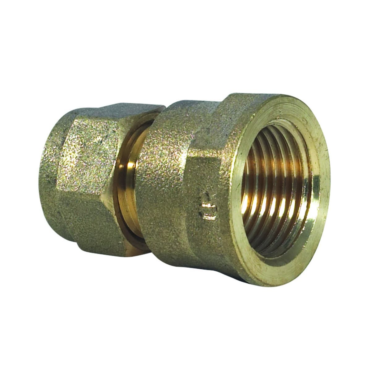 Coupling Compression Fl 15mm x 1/2in