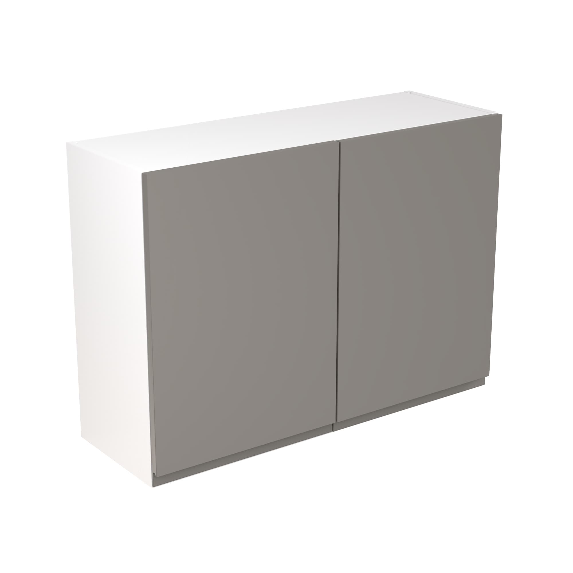 Flatpack Wall Unit J-pull Super Gloss Dust Grey 1000mm - FKKJ0315