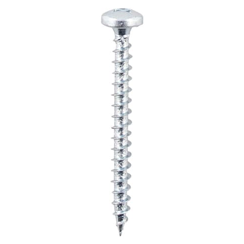 TIMCO Solo Chipboard & Woodscrews – SQ – Pan – Zinc
