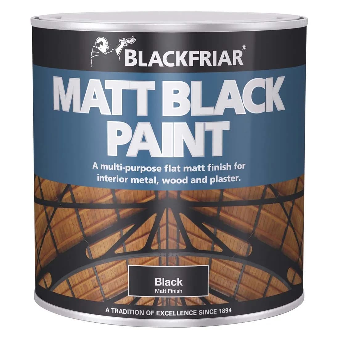 Blackfriar Matt Paint Black 1L