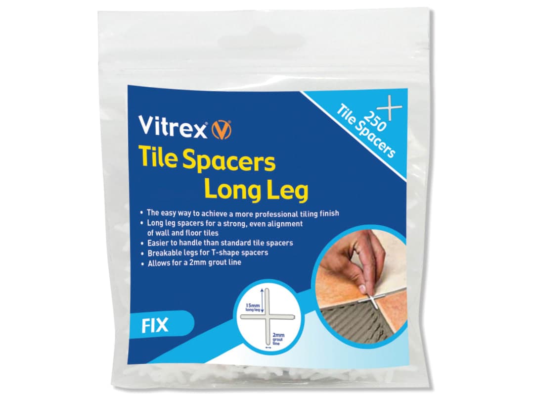 Vitrex Long Leg Spacer 3mm (Pack 250) LLS3250