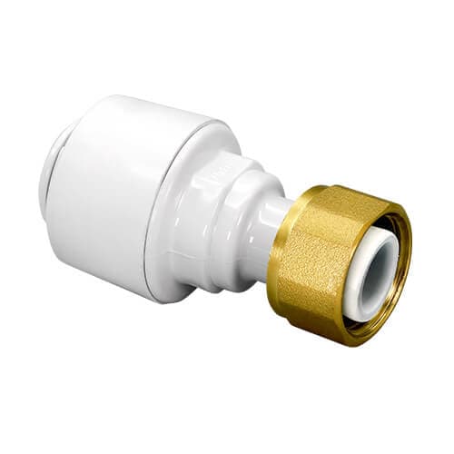 FloPlast Flofit+ Push Fit Tap Connector - 22mm x 3/4" - Pack of 5