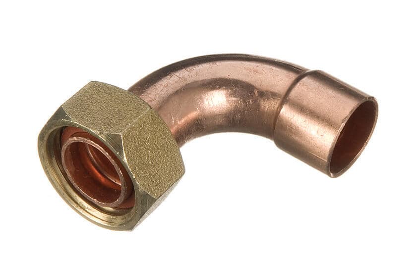 Endfeed Tap Connector Bent - 15mm x 3/4"