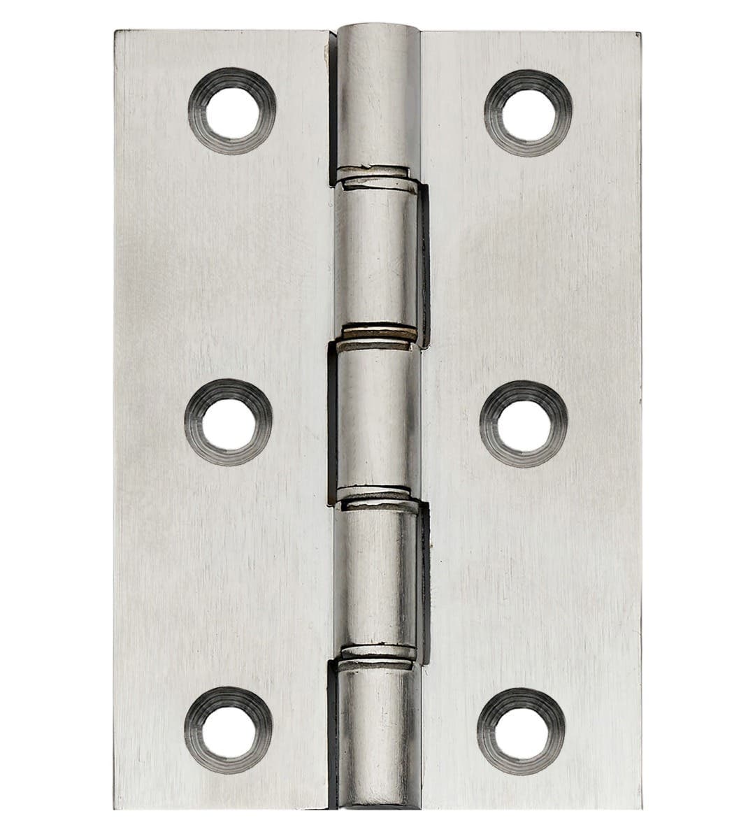 Brass Washered Butt Hinge - 76x51mm - Satin Chrome - Pair - Hardware Solutions