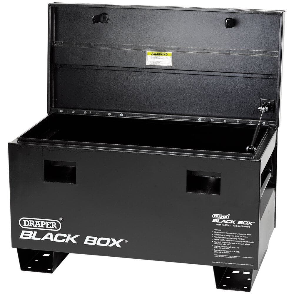 Draper 05543 Black Box® Contractorfts Secure Storage Box - 915 X 470 X 590Mm each