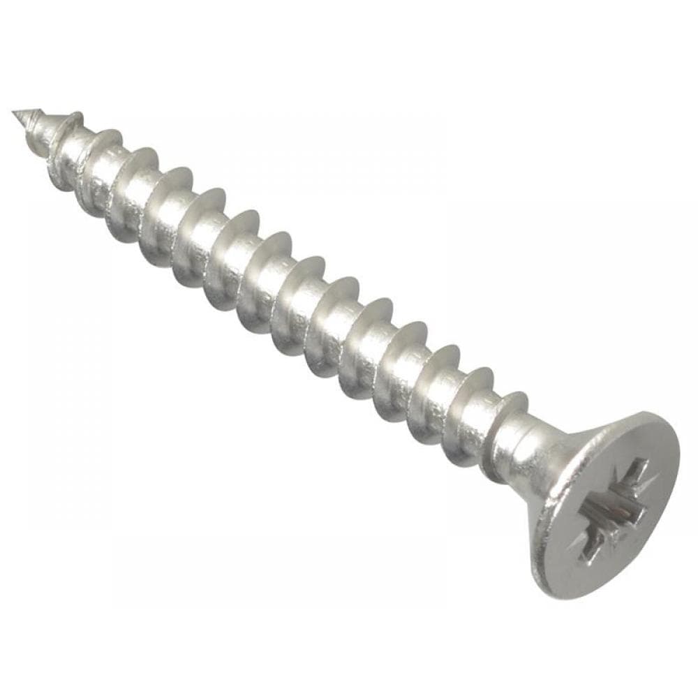 Forgefix POZI540SS Multi-Purpose Pozi Compatible Screw Csk St S/Steel 5.0 X 40Mm Box 200