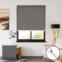 newblinds.co.uk Sueno Blackout Xl Storm 230vac Electric Roller Blinds Polyester