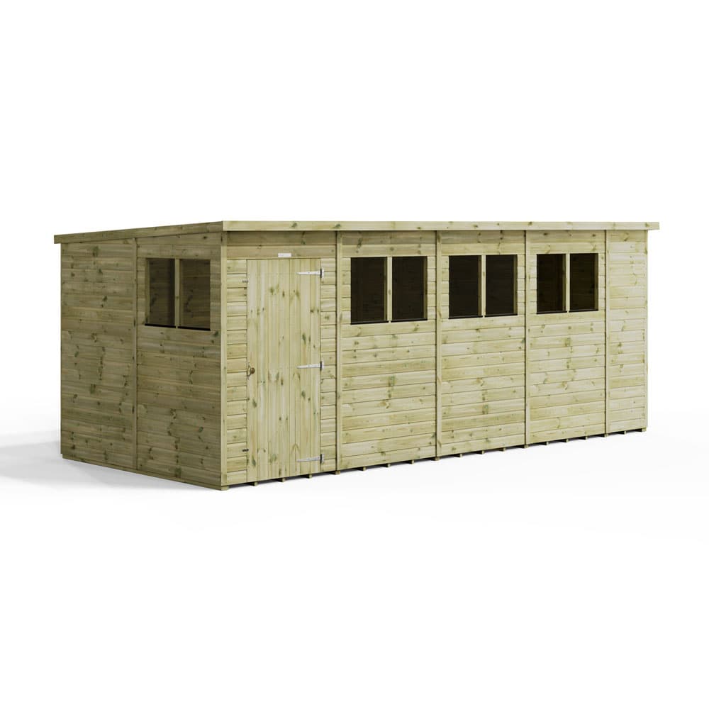 18x8 Premium Powersheds Pent