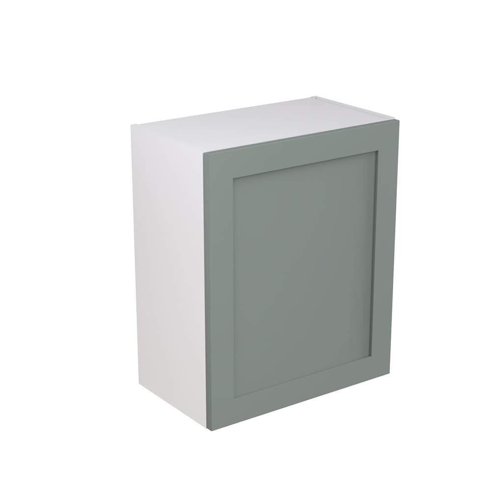 Kitchen Kit Flatpack 600 Wall Kitchen Cabinet Shaker Ultra Matt Sage Green