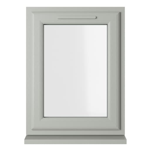 Crystal Double Glazed uPVC Window Agate/White Right Hung 965mm x 610mm Clear