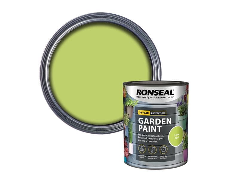 Ronseal 37412 Garden Paint Lime Zest 750Ml