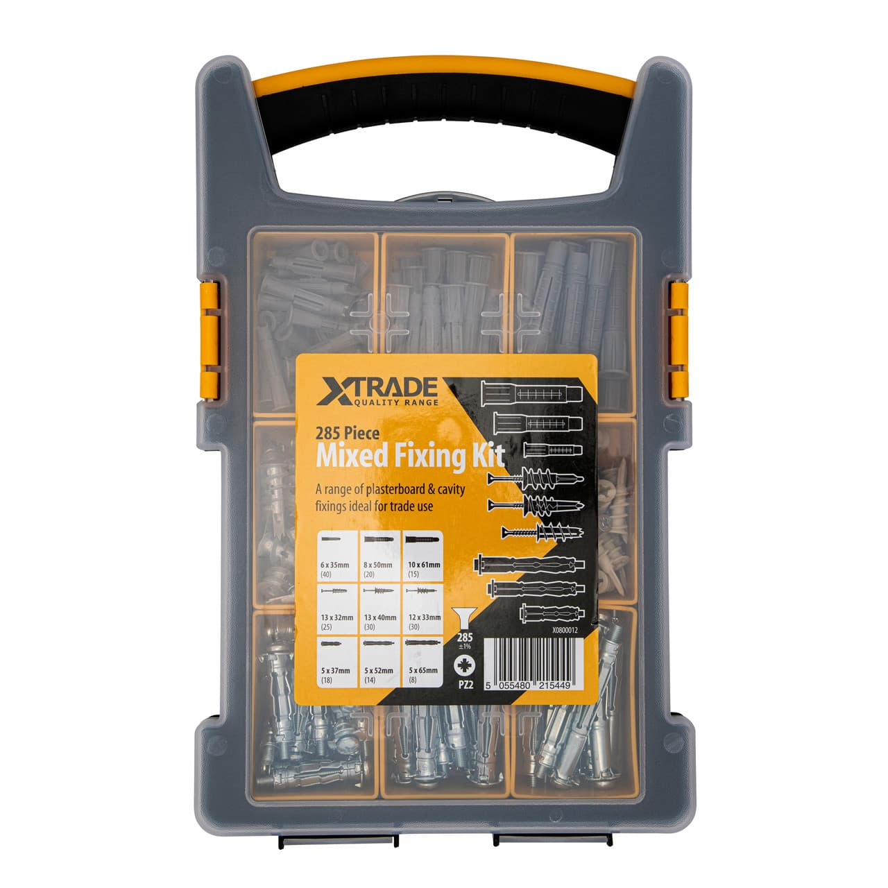 Xtrade X0800012 Mixed Fixing Kit (Pack Of 285)