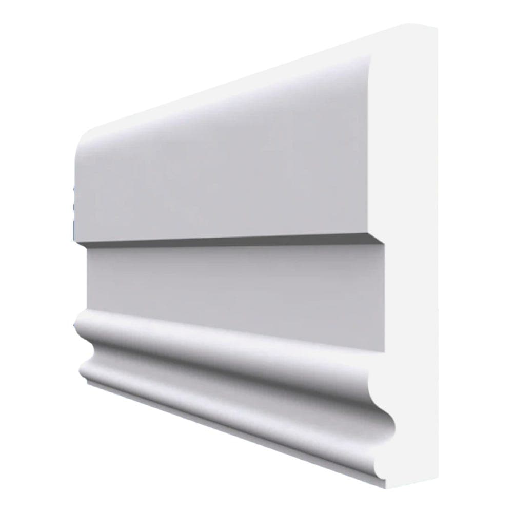 Queens MDF Dado Rail White Primed 4200mm x 60mm x 25mm