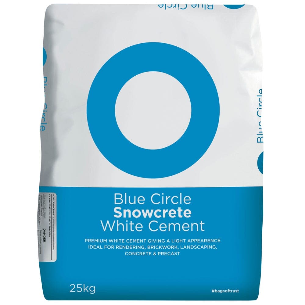 Blue Circle Snowcrete White Cement - 25kg