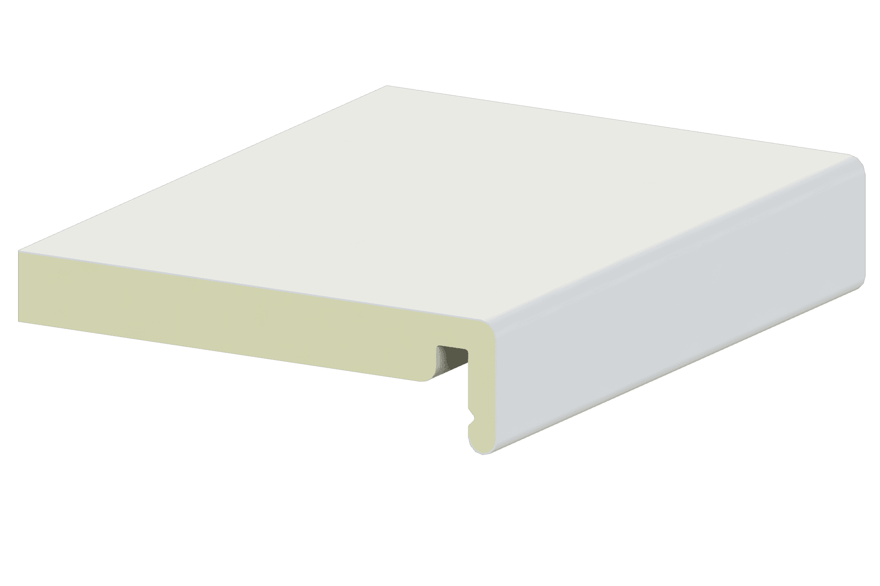 Liniar Box End White 454mm x 20mm