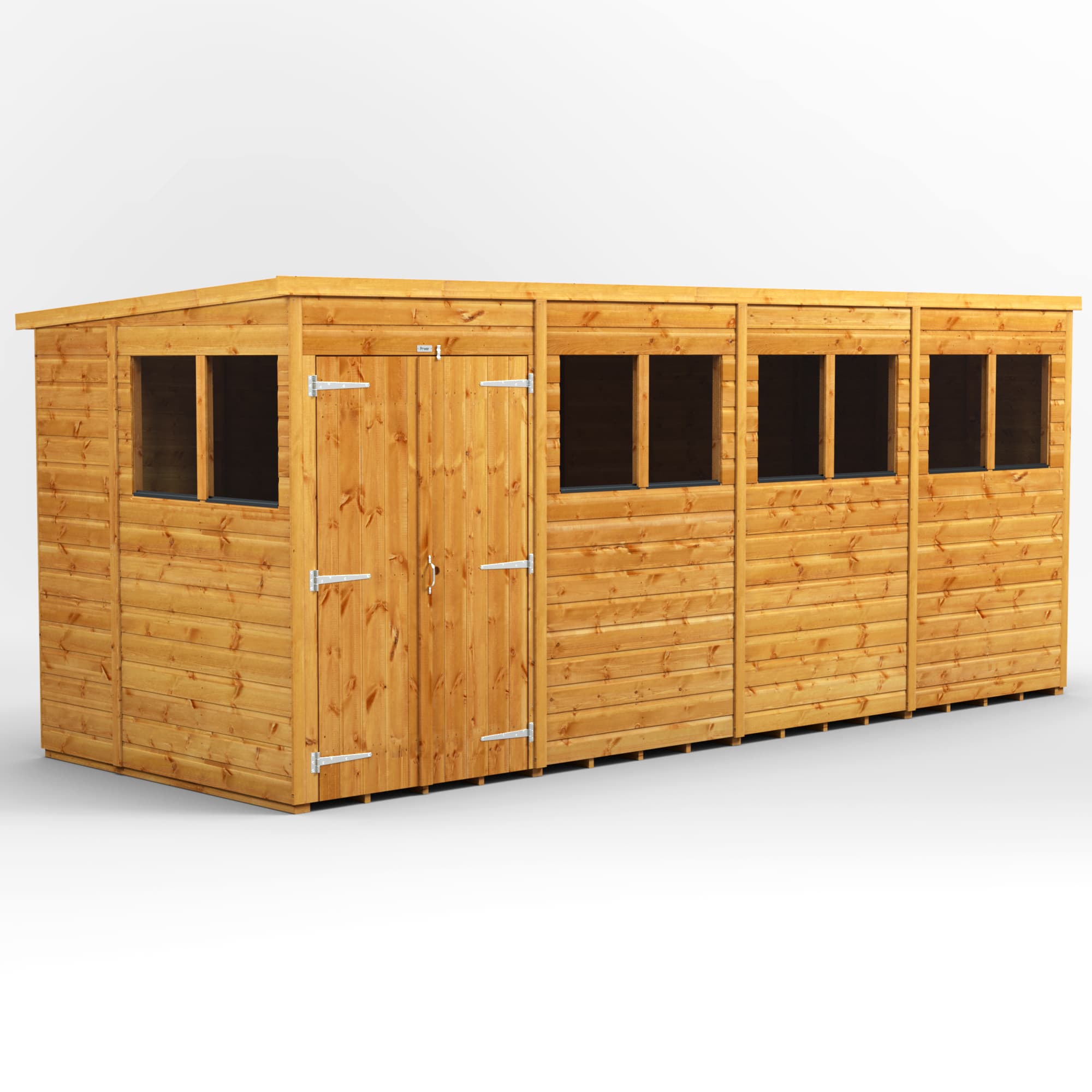 Powersheds 16 x 6 Power Pent Double Door