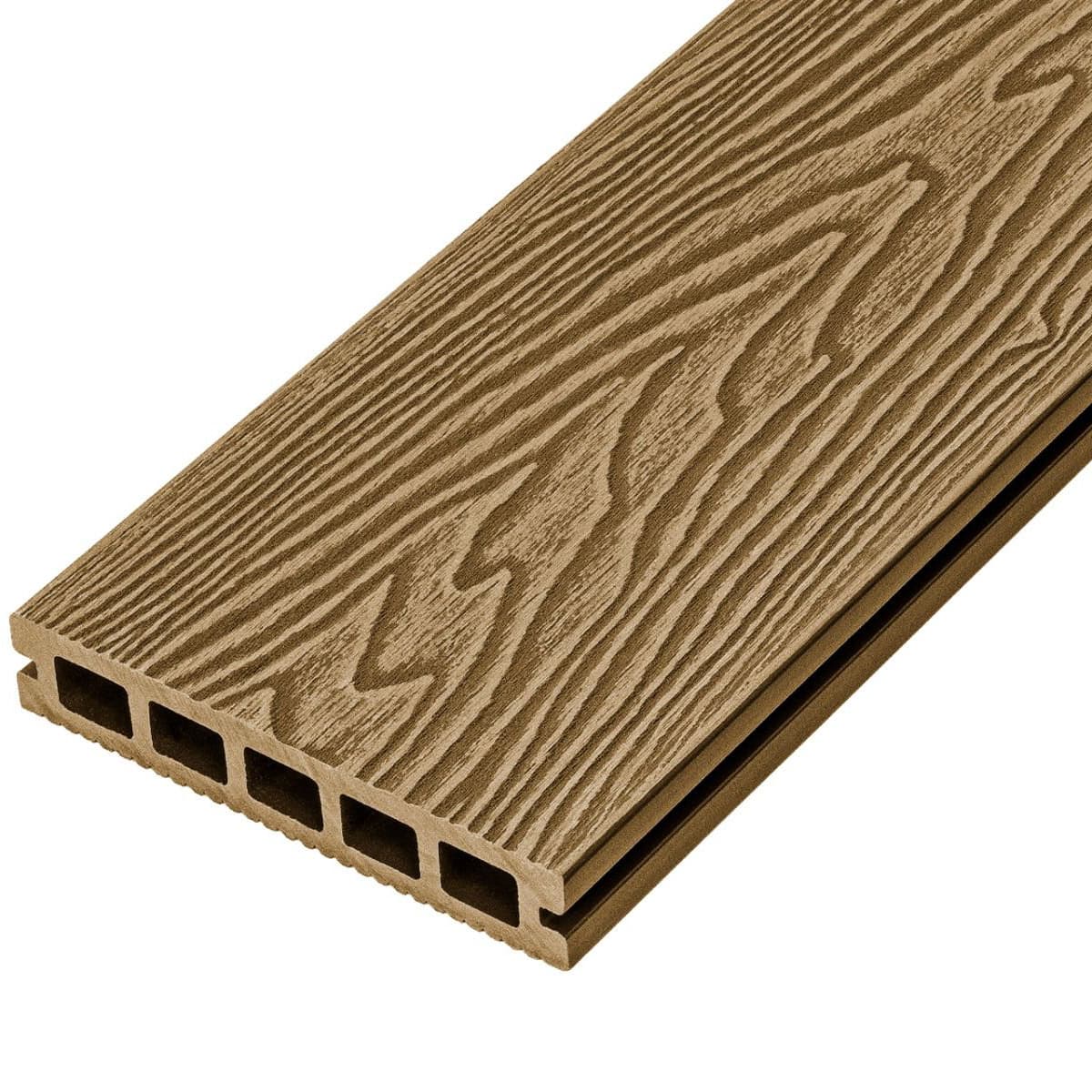 Cladco Woodgrain Reversible Decking Teak 3600 x 150 x 25mm