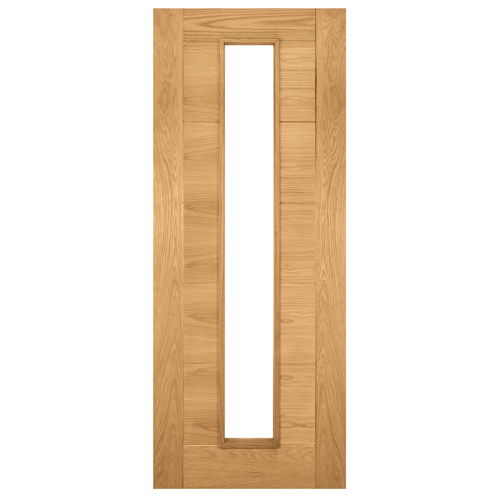 Deanta Seville Prefinished Oak Glazed 1 Lite Fire Door 30m 1981 x 762 x 45