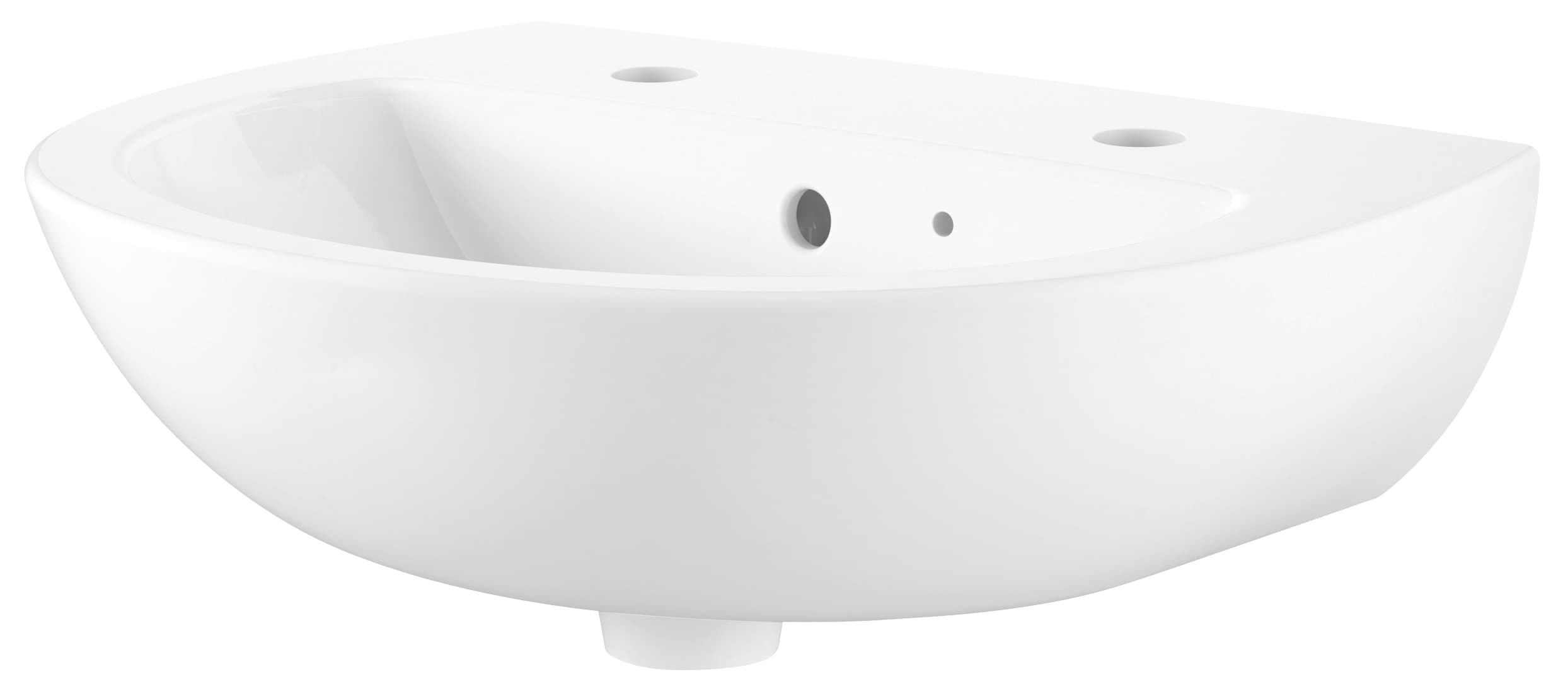 Bathrooms From Travis Perkins Swindale Cloakroom Basin 2TH 450 x 370mm