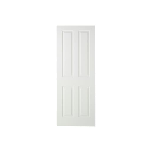 Premdor 4 Panel White Smooth Moulded FD30 Door 1981 x 838 x 44mm