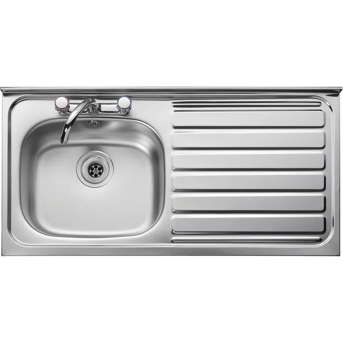 Leisure Roll Front Sink Rh 1000 X 600Mm S/Steel 2Th