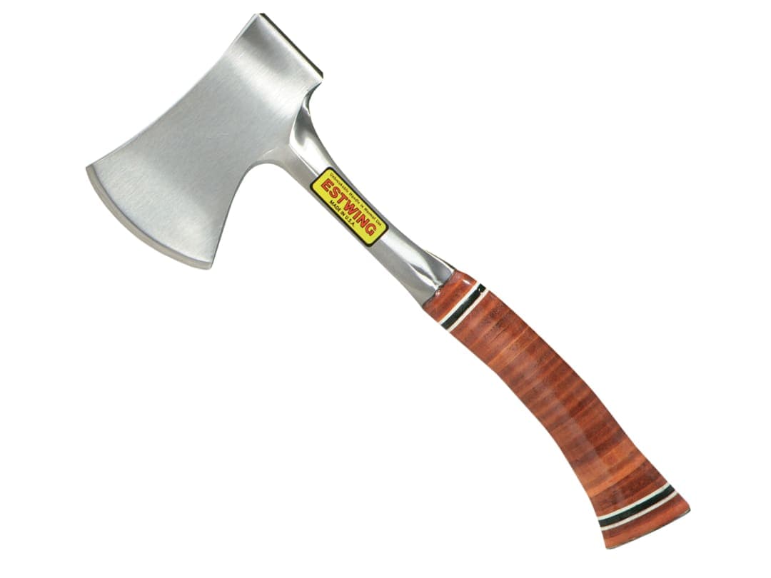 Estwing E14A Sportsman's Axe Leather Grip - 2.3/4in Edge (1.1/4 lb) E14A