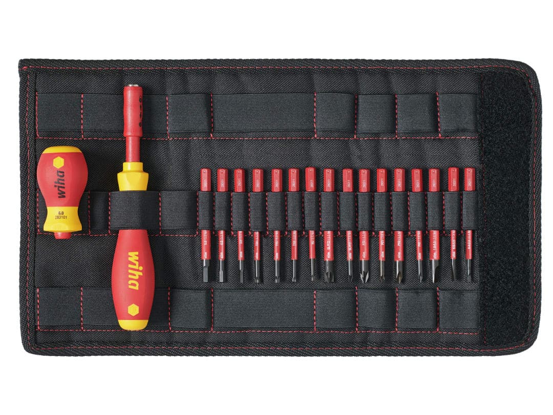 Wiha SoftFinish® electric slimVario Screwdriver Set, 19 Piece 41231
