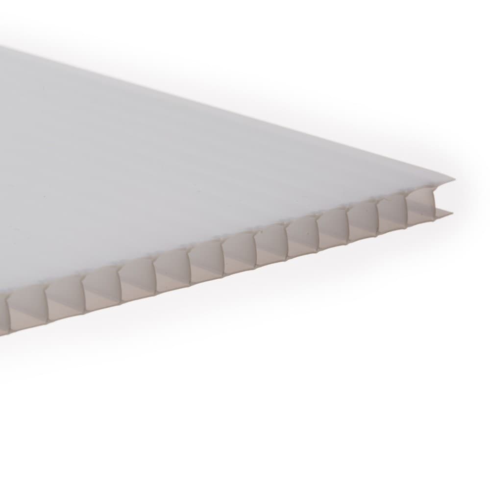 PolyX Polycarbonate Sheet Twinwall - 10mm x 800mm x 3mtr Opal