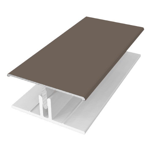 Naturale Cladding Two-Part Aluminium H Trim - 3mtr For Greyed Oak - Pack of 2