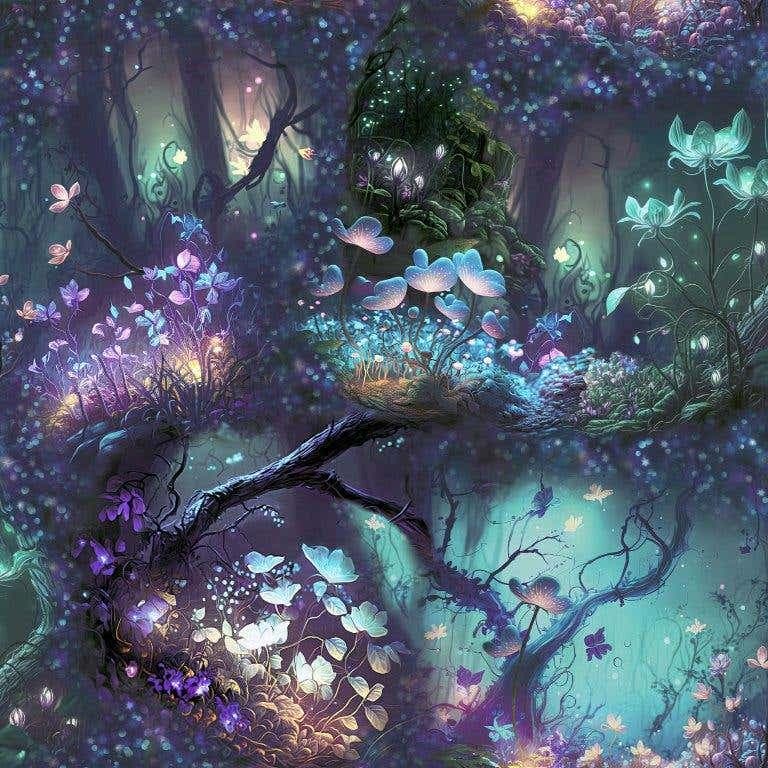 Magical Garden Multi Wallpaper - 1005 x 53cm