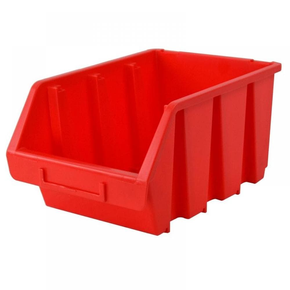 Faithfull Interlocking Storage Bin Size 4 Red 209 X 340 X 155Mm