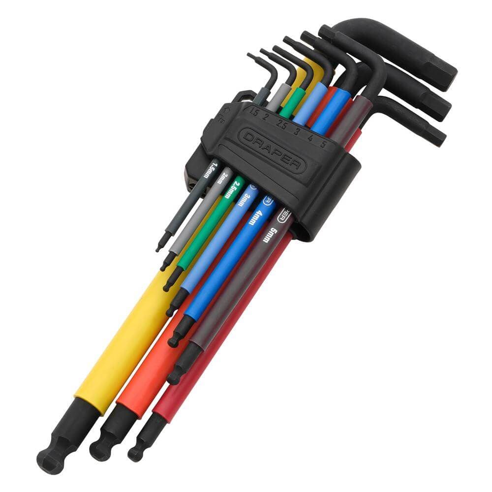 Extra-Long Arm Hex Key Set (9 Piece) 07109