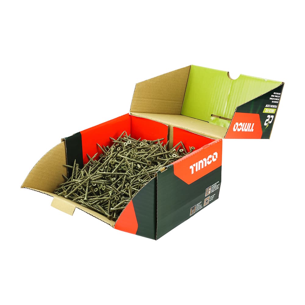 Timco 65C2DIND C2 Advanced Decking Timber Screws - Tx - Countersunk - Exterior - Green 4.5 X 65