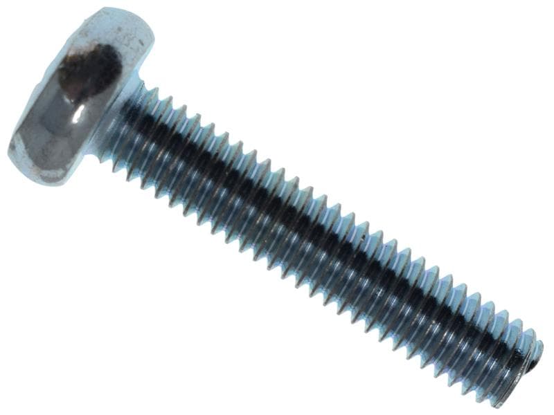 Metalmate® MEMMSPAN0630 Machine Screw Pozi Compatible Pan Head Zp M6 X 30Mm Box 25