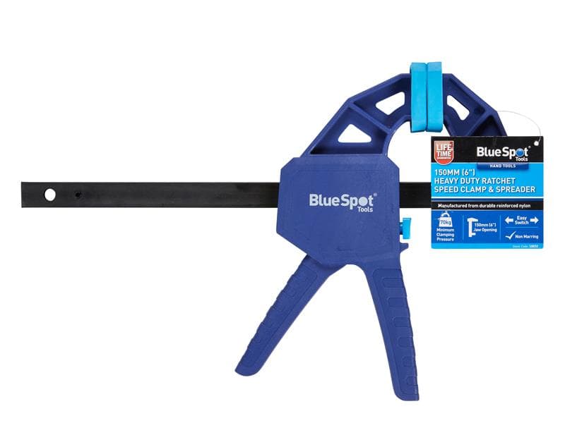 Bluespot Tools 10032 Heavy-Duty Ratchet Speed Clamp & Spreader 150Mm (6In)