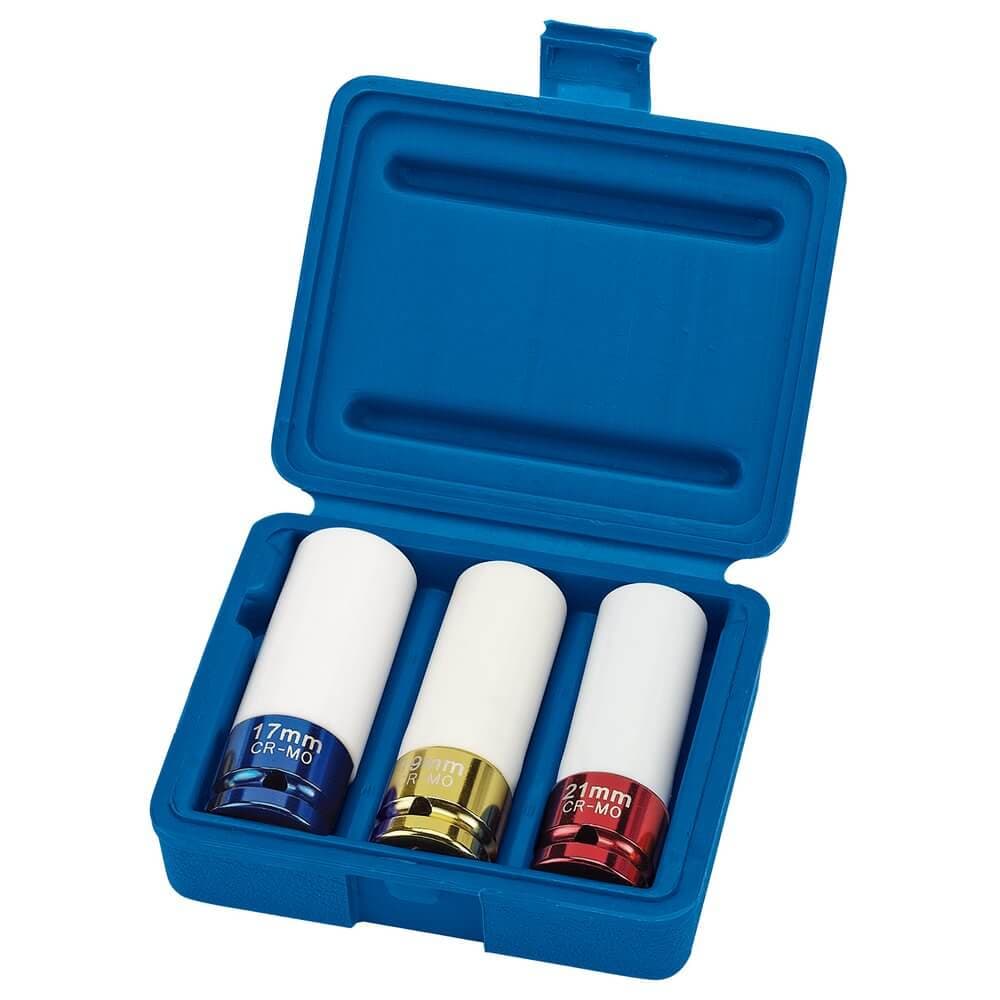 Draper 30630 Hi-Torq® Wheel Nut Sockets For Alloy Wheels 1/2in Sq. Dr. (3 Piece) per set