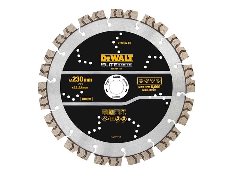 Dewalt DT20462-QZ Elite Series™ All Purpose Diamond Segmented Wheel 230 X 22.2Mm