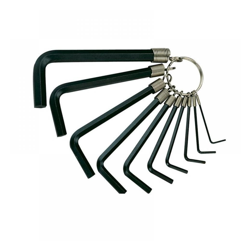 Teng 1424 Imperial Hexagon Key Set On Ring 10 Piece (1/16-3/8In)