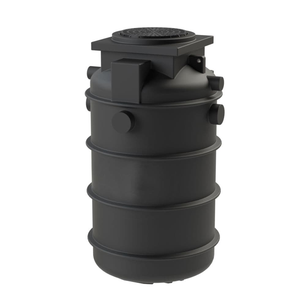Enduramaxx 1,400L Underground Rainwater Tank Black Original Organics