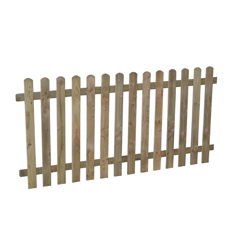 Pressure Treated Heavy Duty Pale Fence Panel 6ft x 3ft Pack of 5